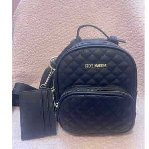Steve Madden backpack and cardholder set